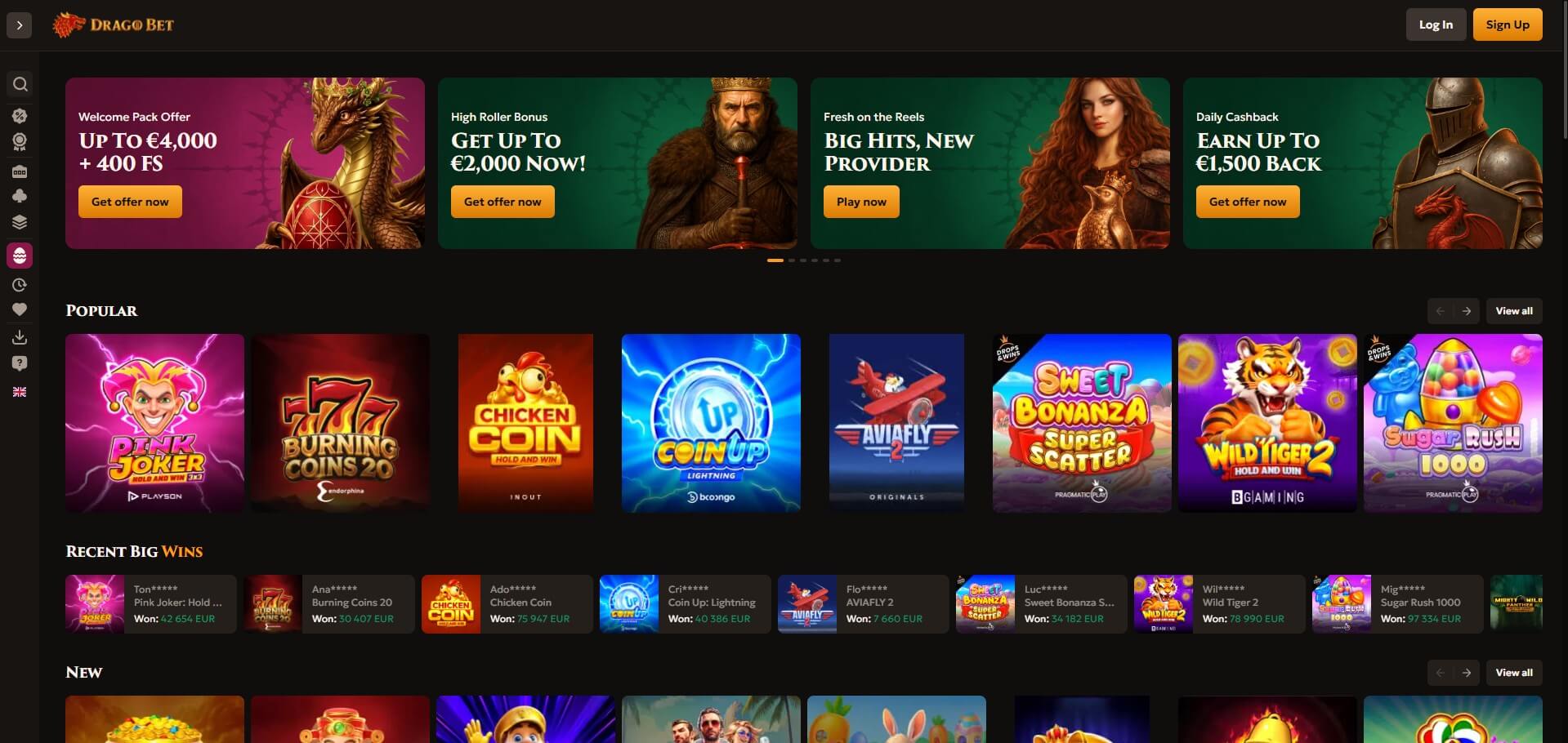 Drago Bet Online Casino