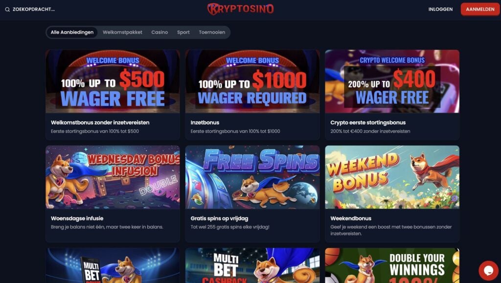 Kryptosino Casino Bonus