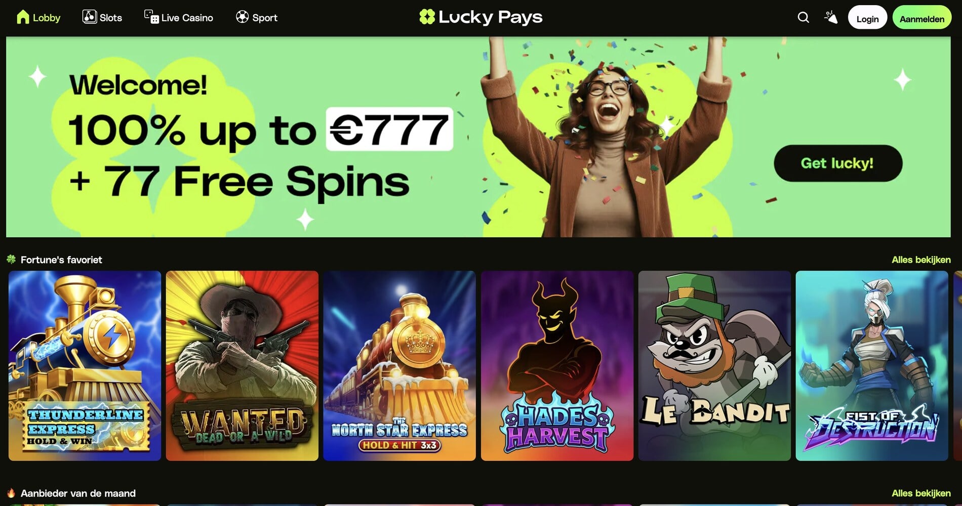 Lucky Pays Online Casino