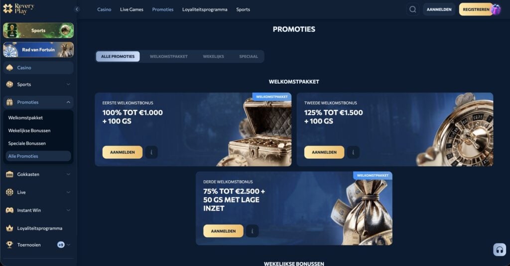 ReveryPlay Casino Bonus