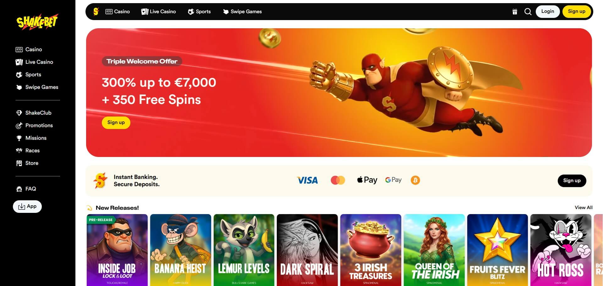 ShakeBet Online Casino