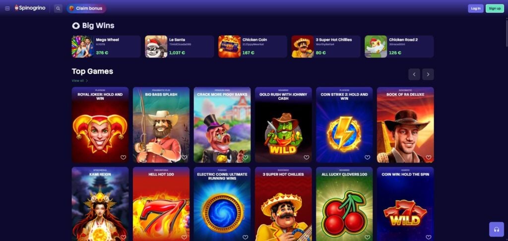 Spinogrino Online Casino
