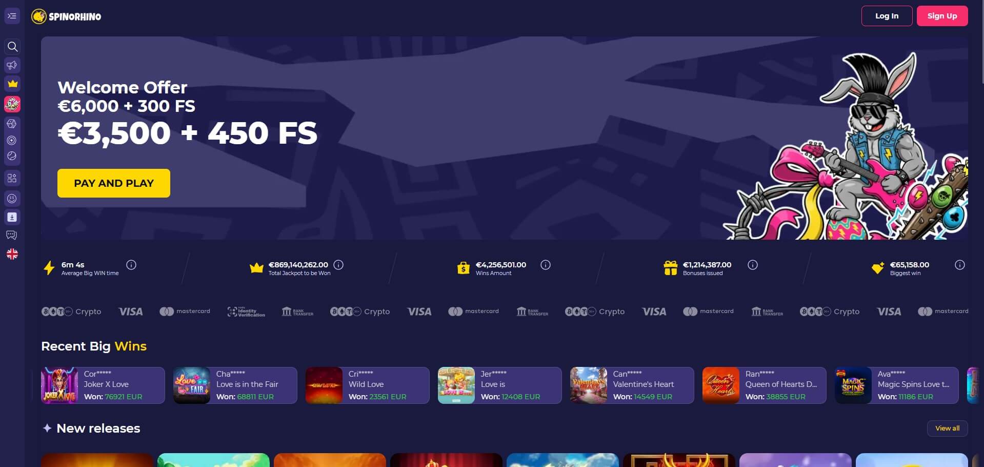 Spinorhino Online Casino