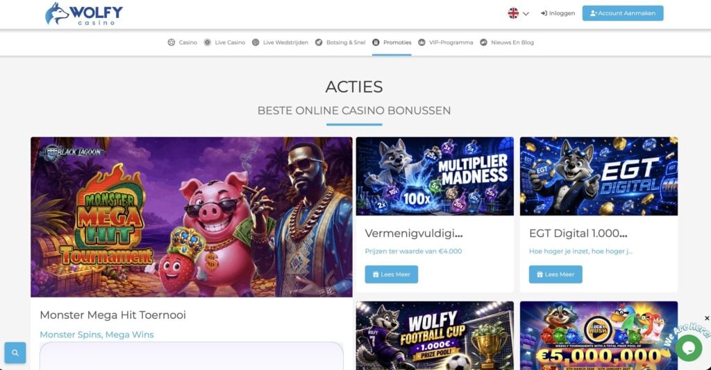 Wolfy Casino Bonus